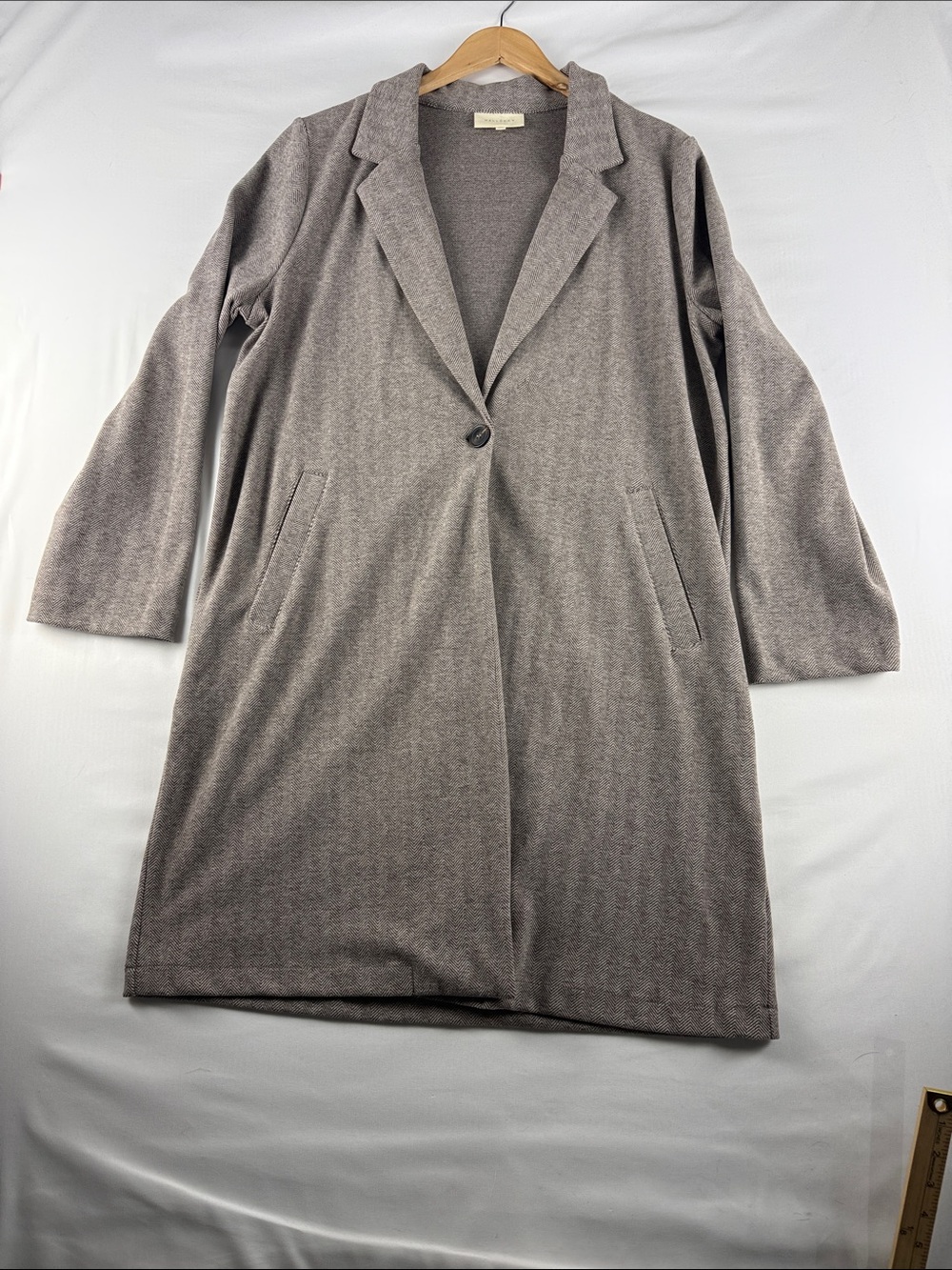 Melloday Long Brown Sweater Women's XL Stretch Rayon Blend Like New